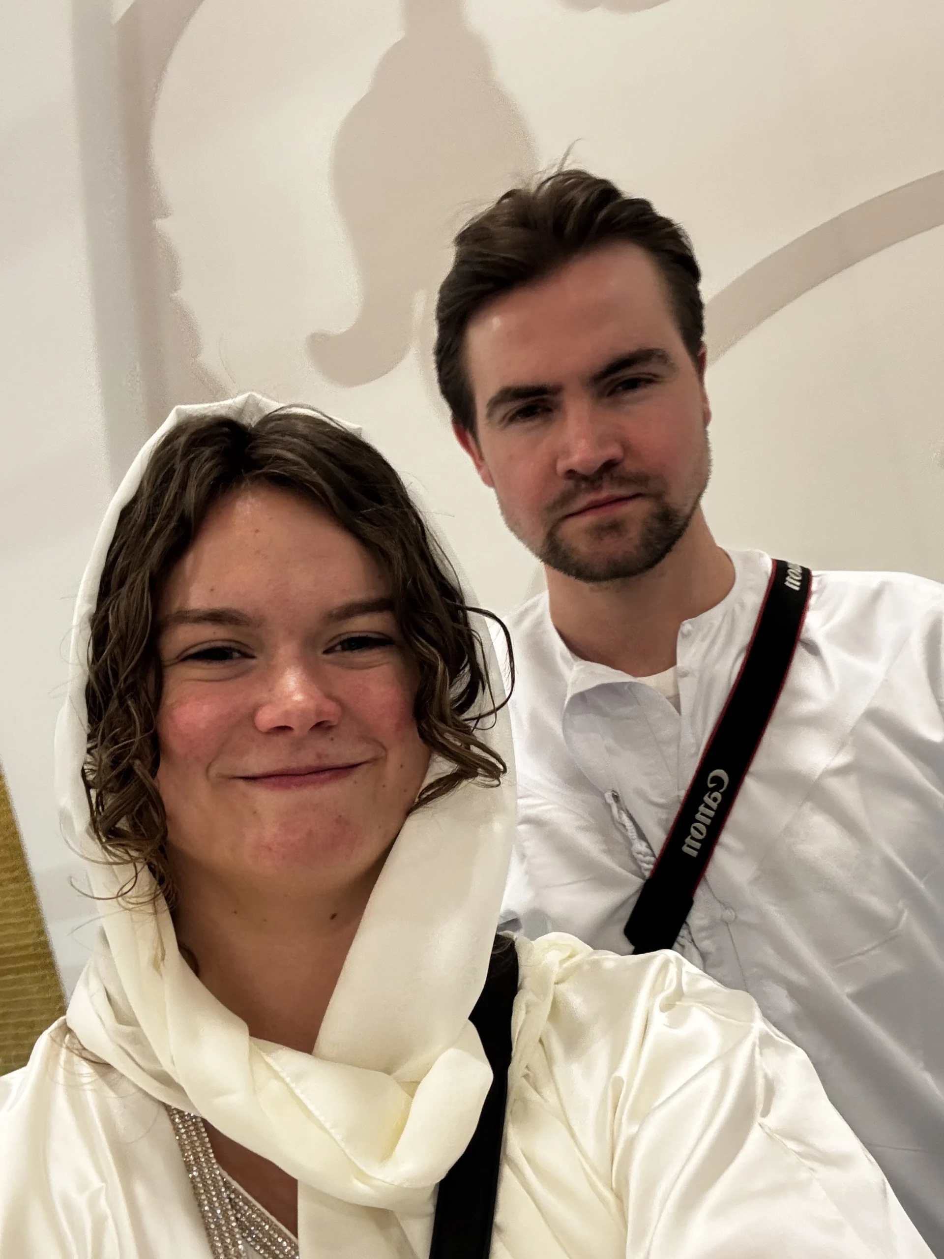 Selfie Sander en Tessa in Abu Dhabi
