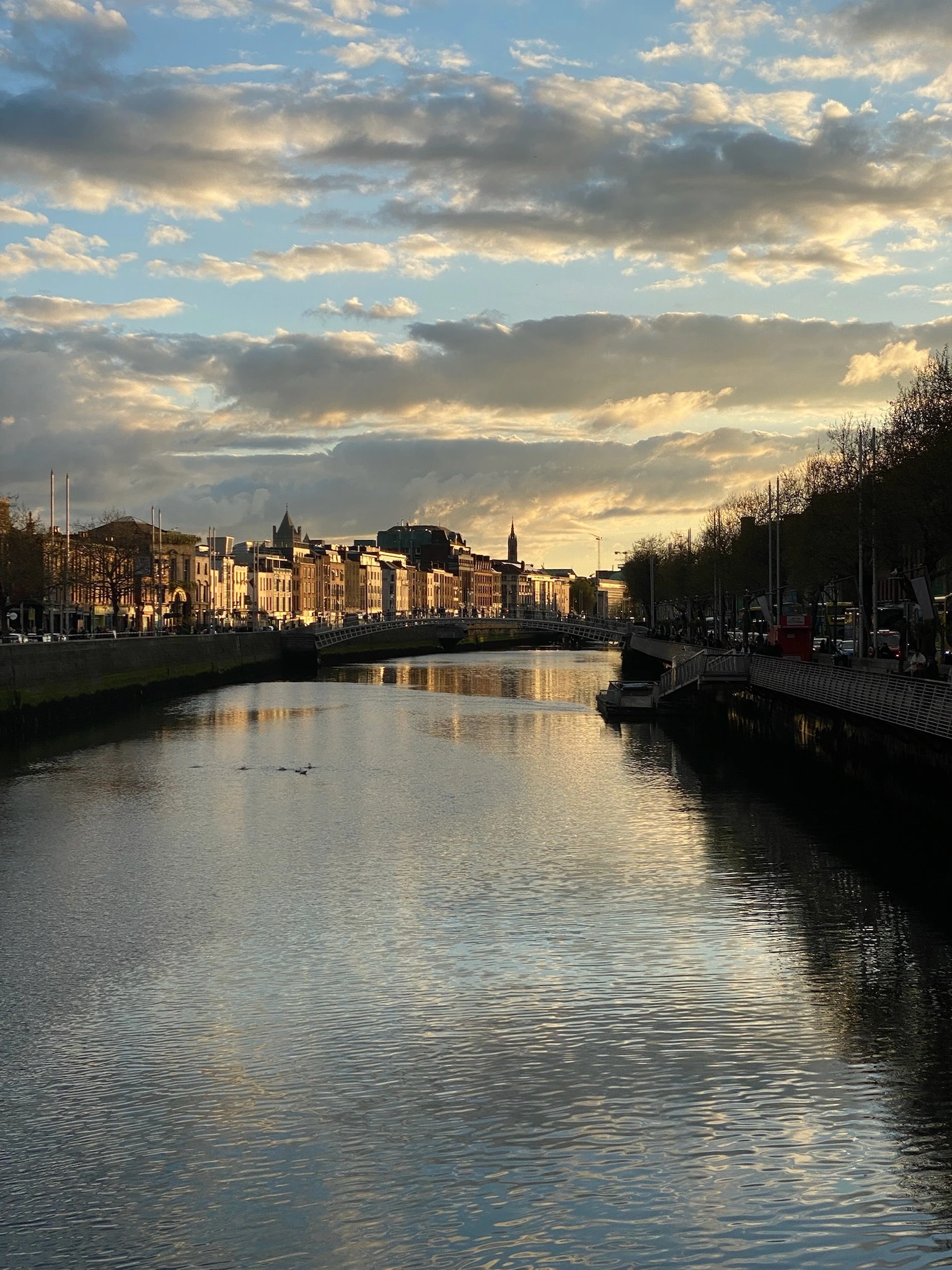Zonsondergang Dublin