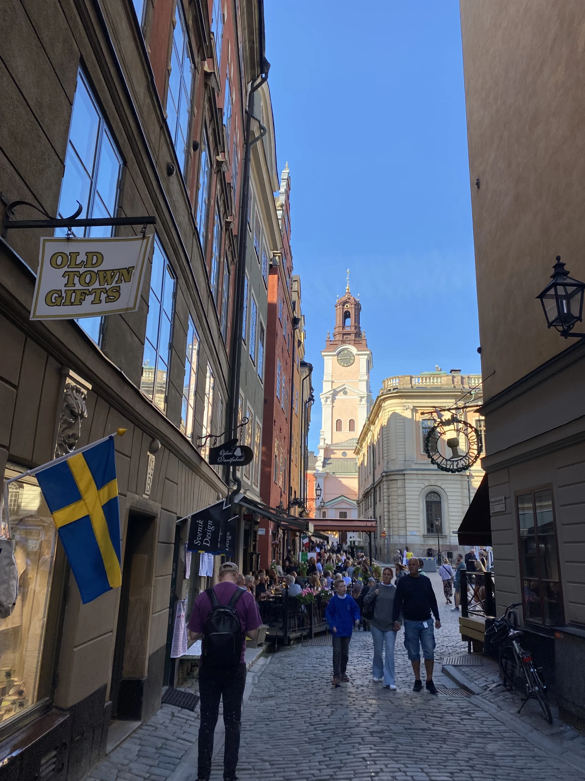 Oude straatjes in Gamla Stan Stockholm