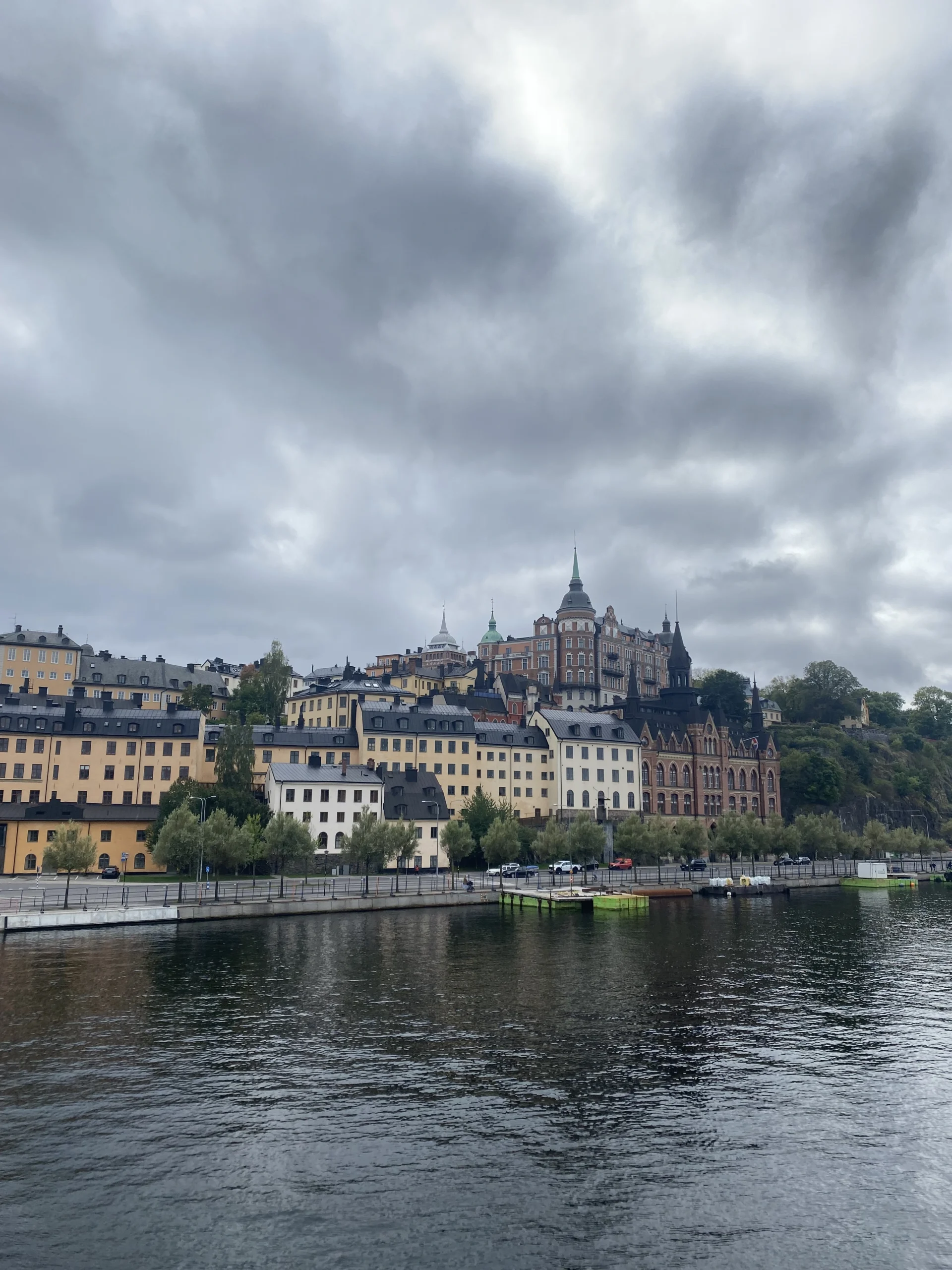 Uitzicht op Stockholm aan de voet van de Mariaberget