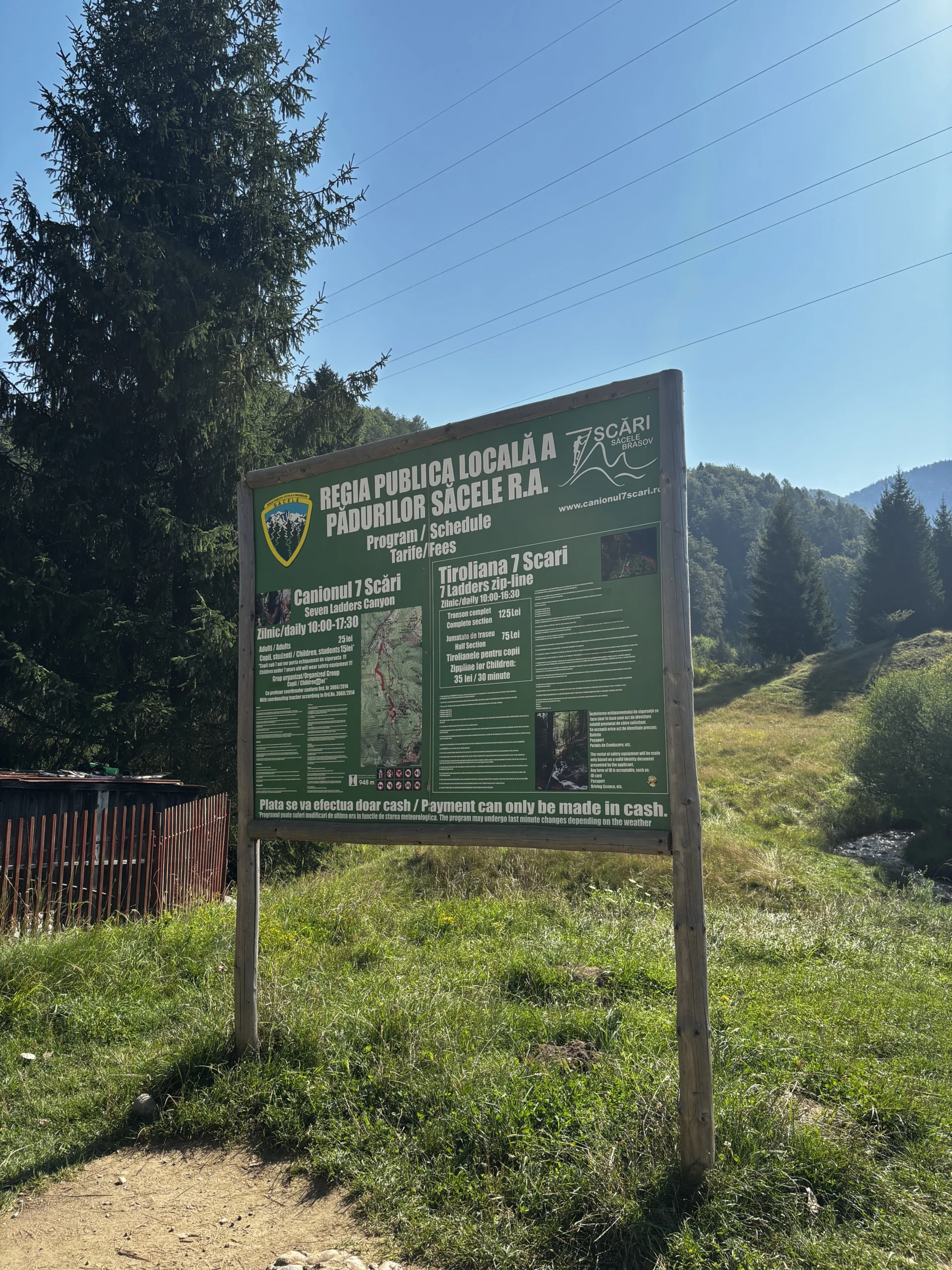 Bord van de seven ladders canyon