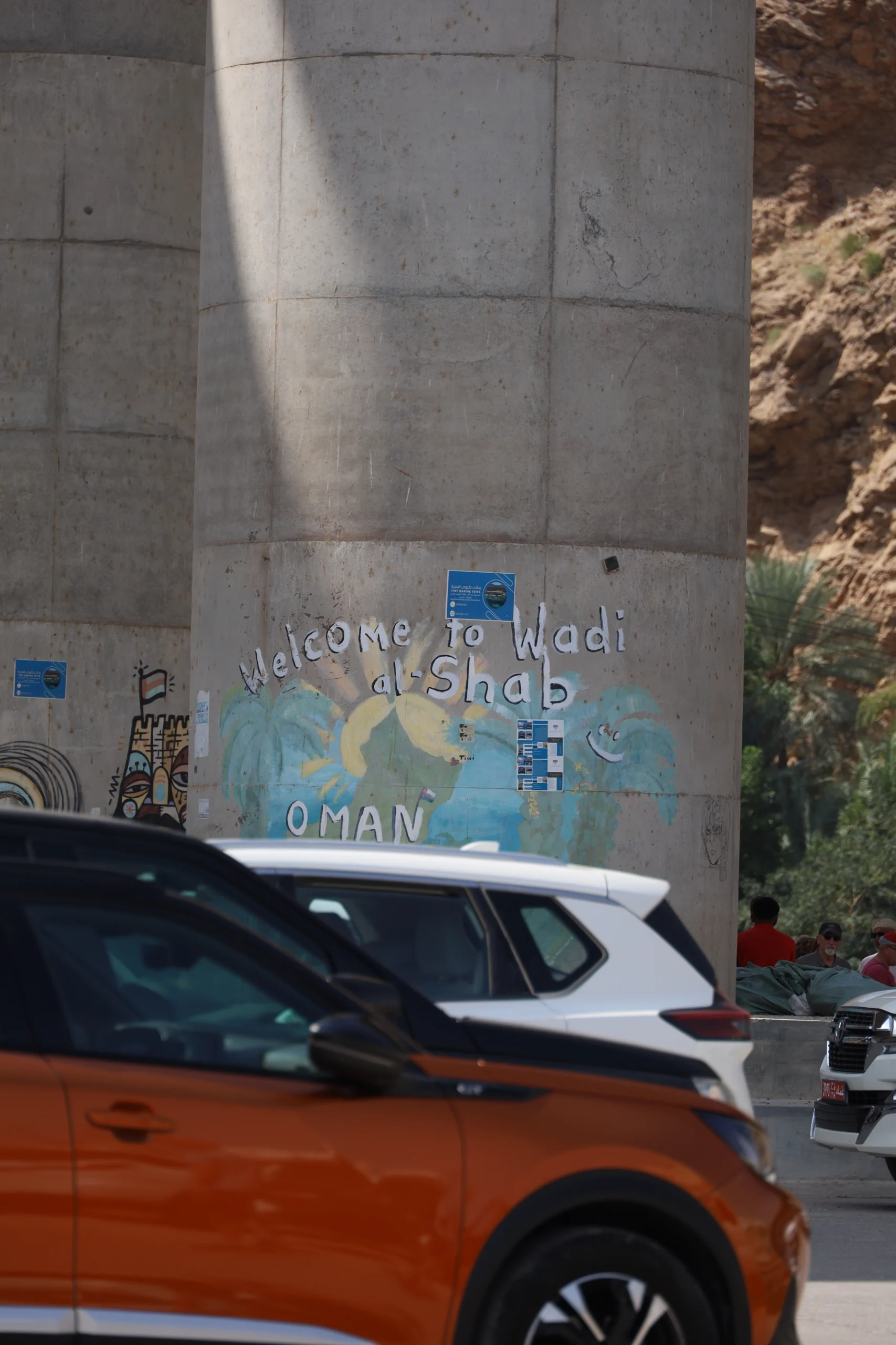 Parkeren Wadi shab Oman