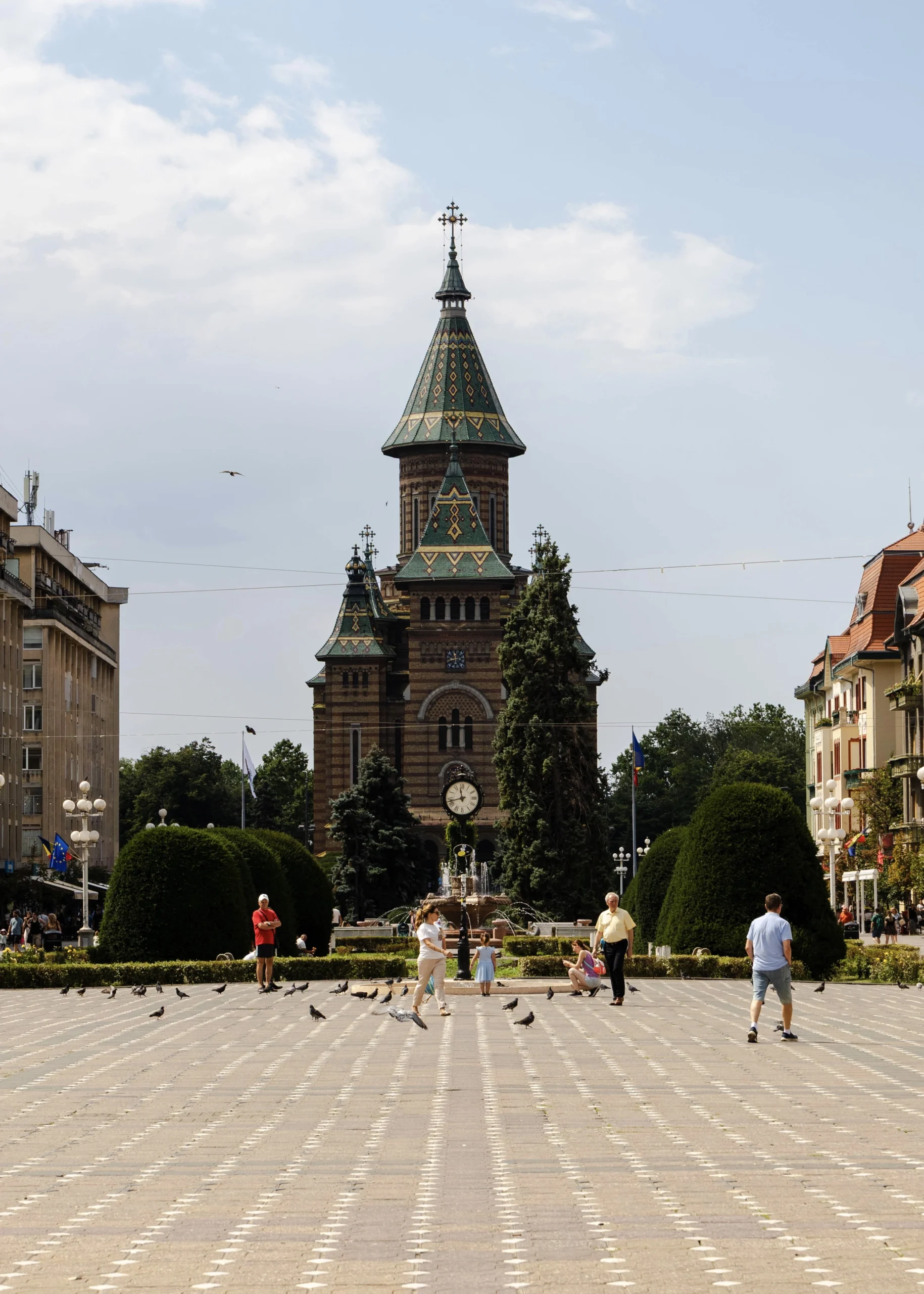 Centrum van Timisoara in Roemenie