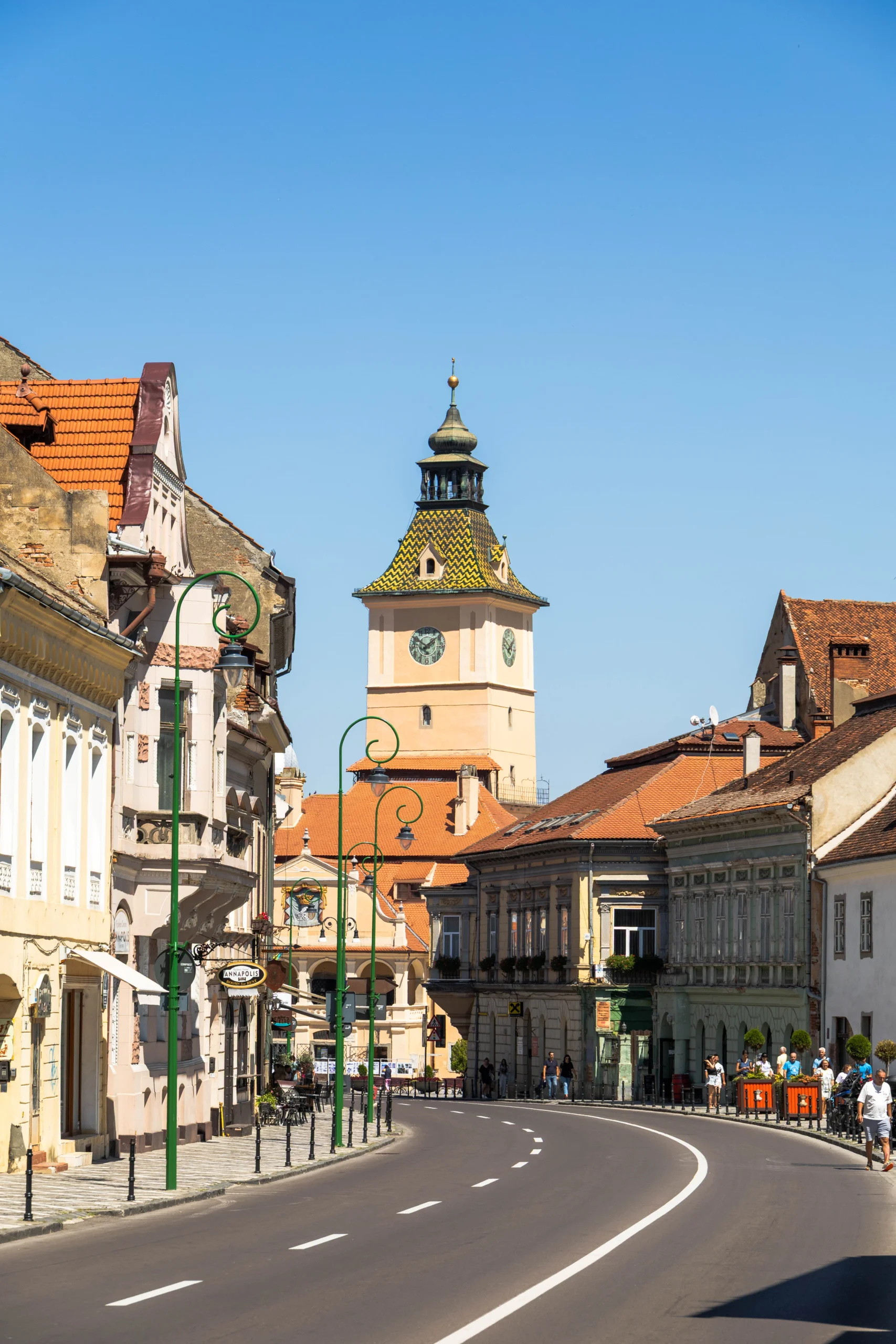 Centrum van Brasov Roemenie