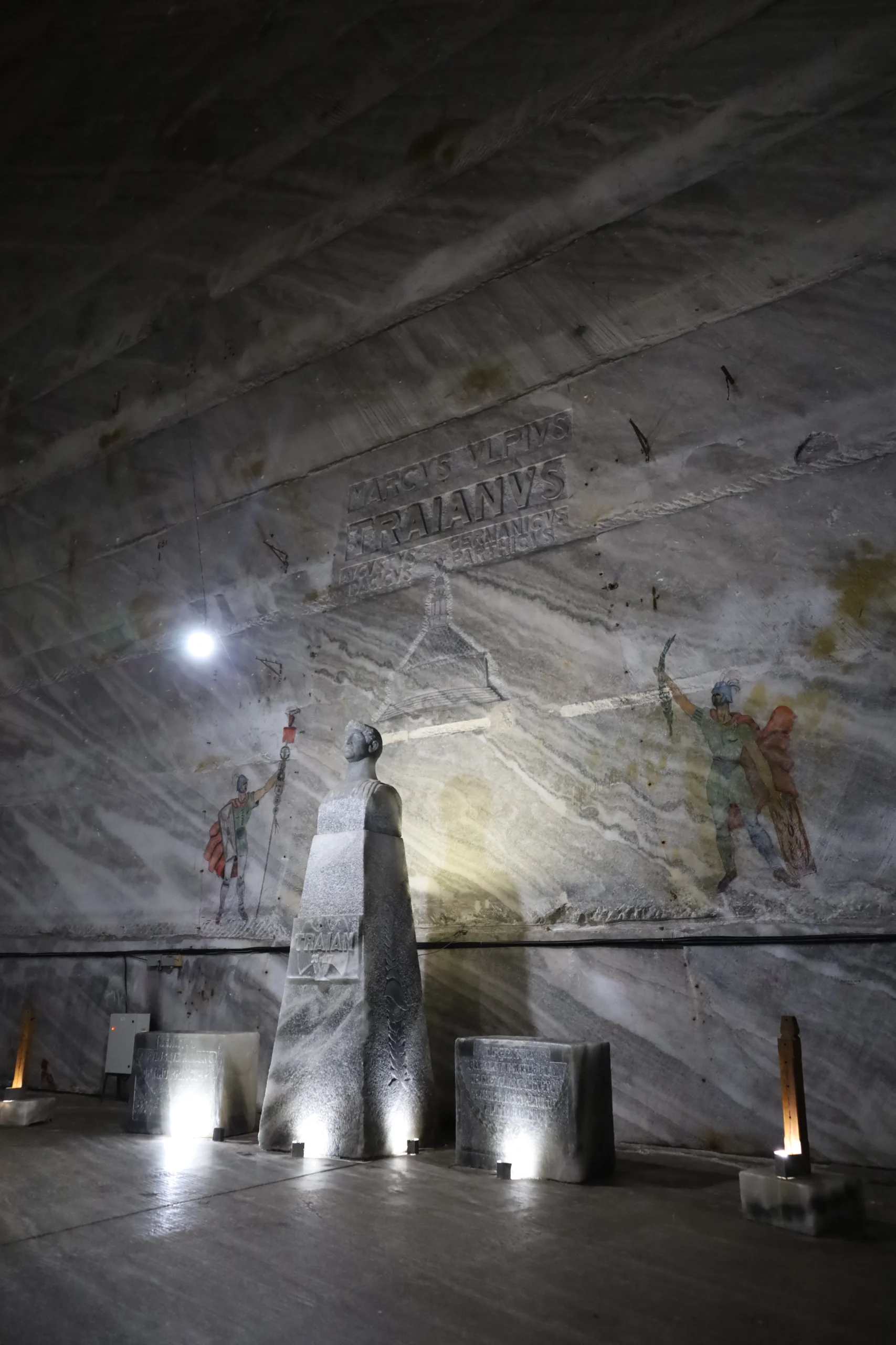 Standbeeld Salina Slănic Prahova zoutmijn roemenie