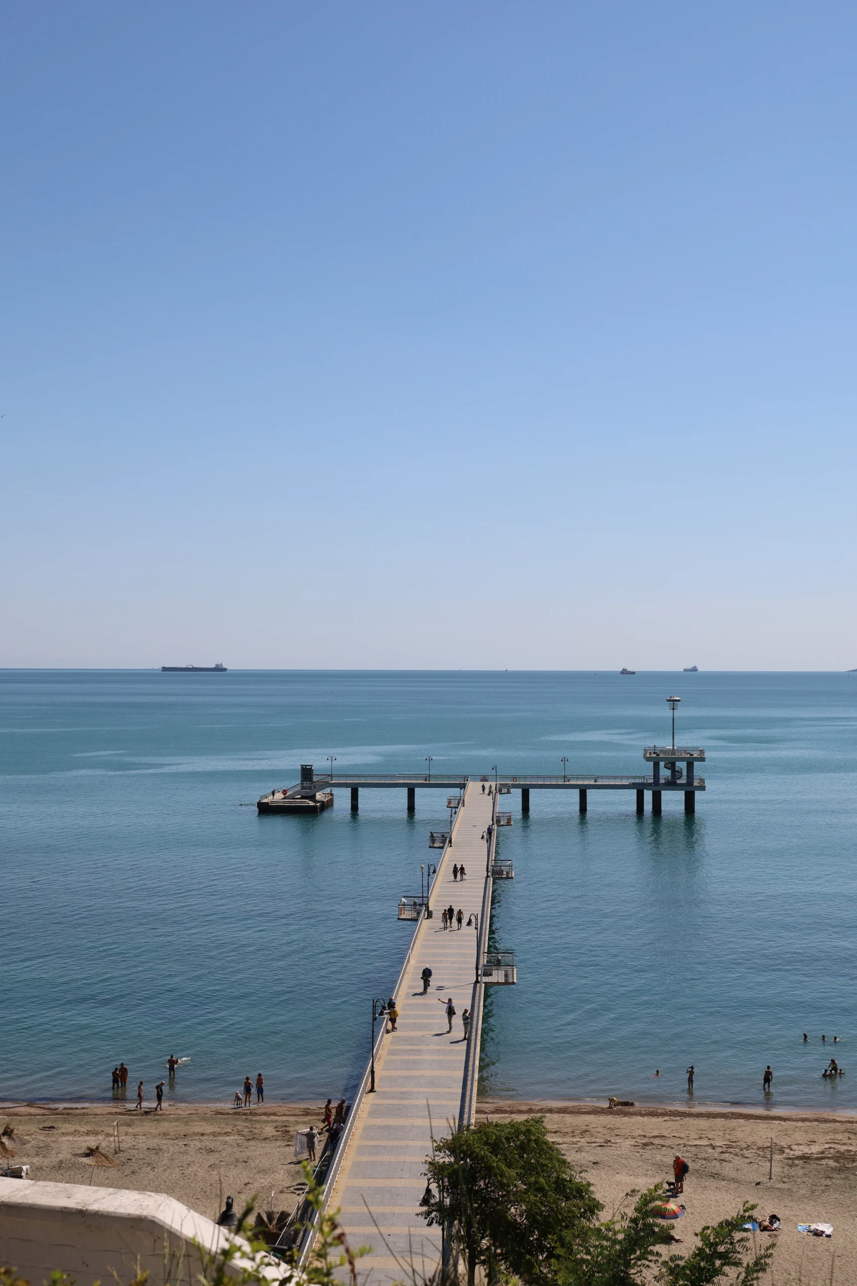 Pier Burgas Zwarte Zee Bulgarije