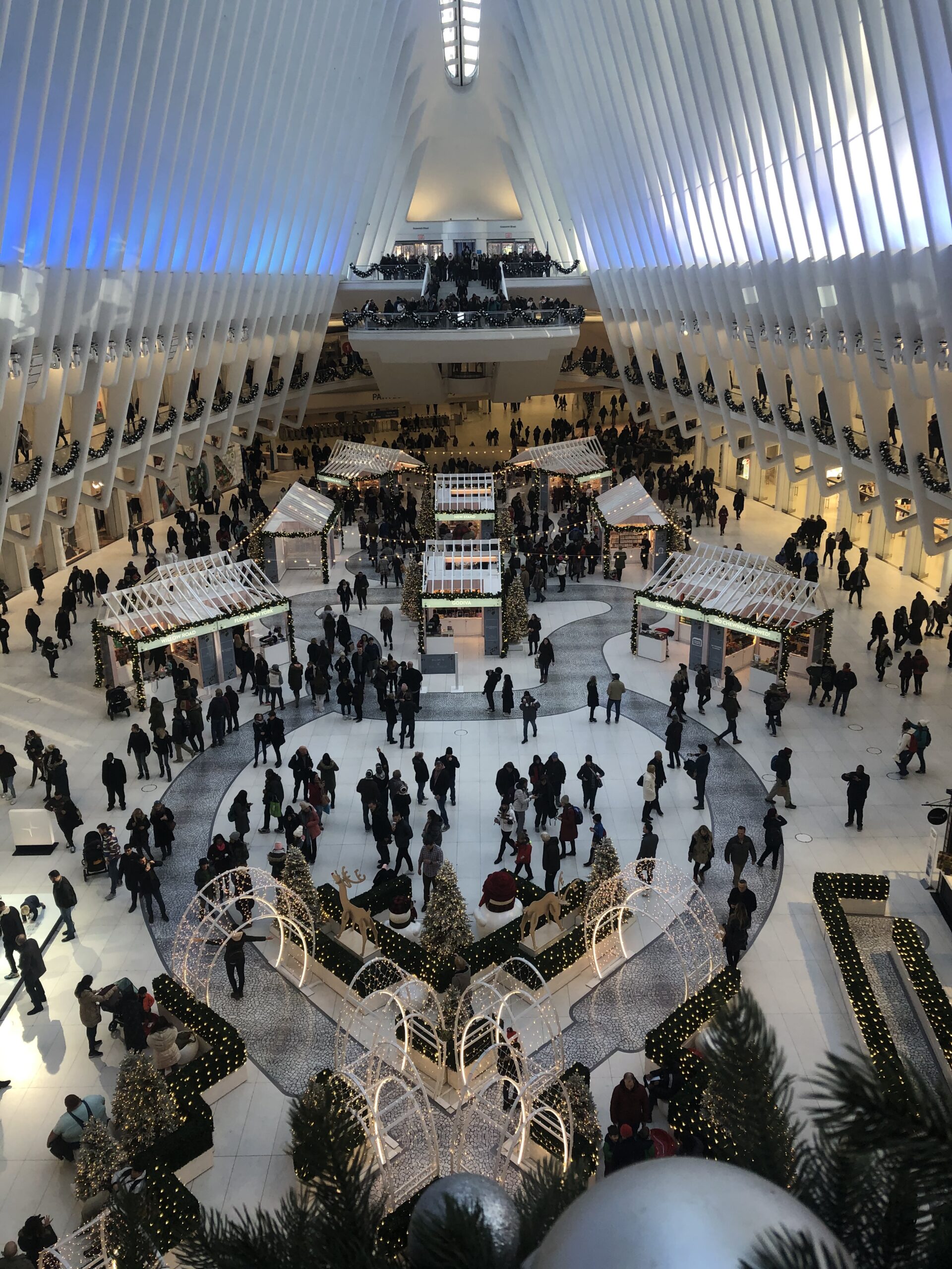 Binnenkant One World Observatory in New York