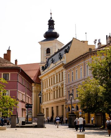 Kleurrijke straten van Sibiu