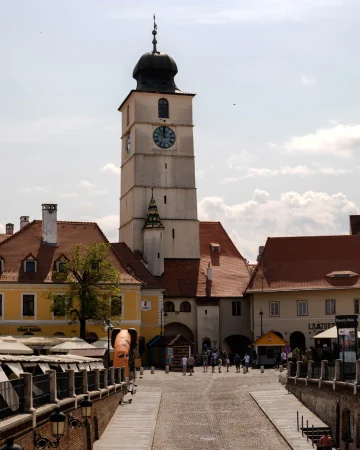 Centrum van Sibiu Roemenie